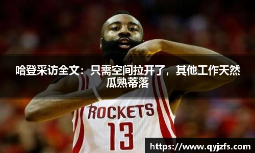 哈登采访全文：只需空间拉开了，其他工作天然瓜熟蒂落